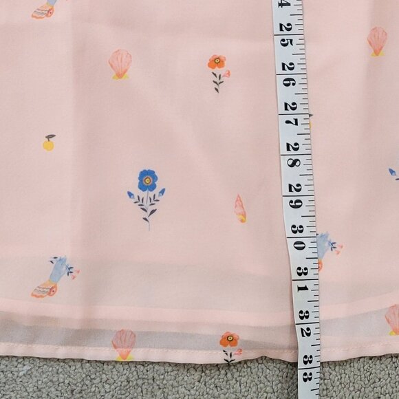 Twik & Estee Preda Floral Pink Mini Dress Size US M - Picture 8 of 8